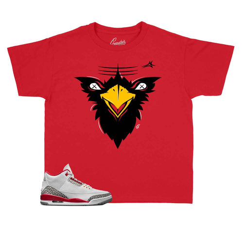 Kids Sneaker tees | Jordan 3 Cardinal Red