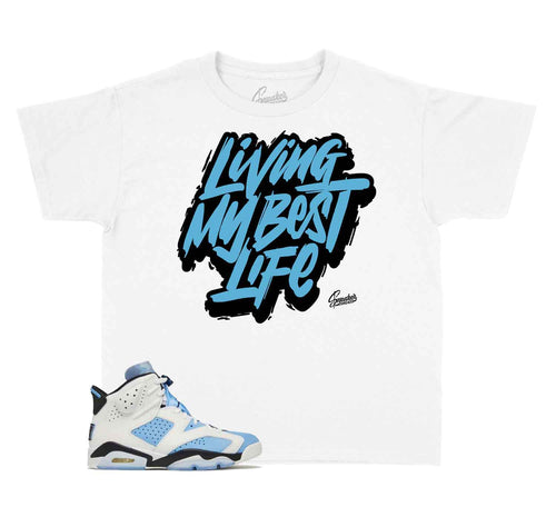 Kids Jordan 6 unc sneaker tees