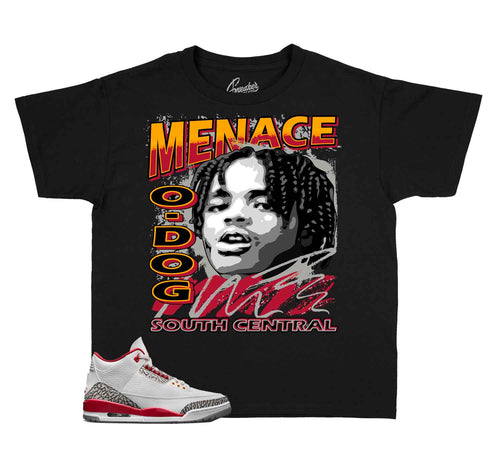 Kids Sneaker tees | Jordan 3 Cardinal Red