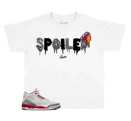 Kids Sneaker tees | Jordan 3 Cardinal Red