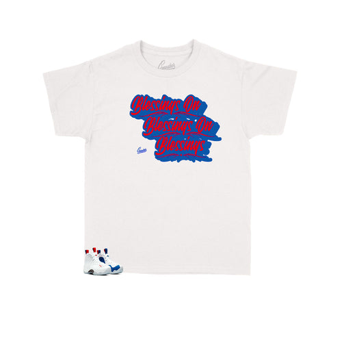 Foamposite USA Blessings shirt made for kids collection