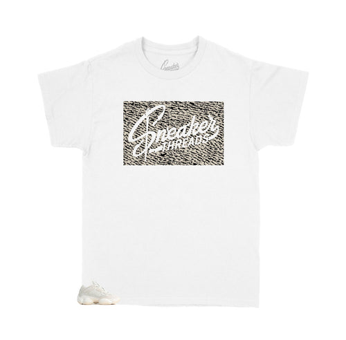 Yeezy 500 Bone edition sneakers have shirts to match perfectly