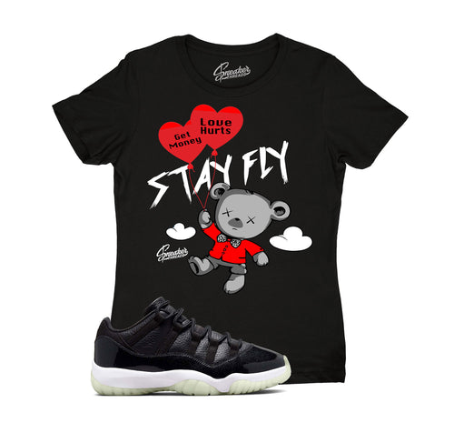Ladies Jordan 11 72-10 sneaker tees