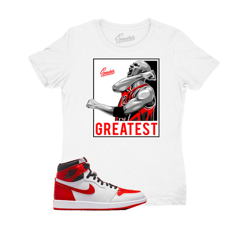 Ladies Jordan 1 heritage sneaker tees
