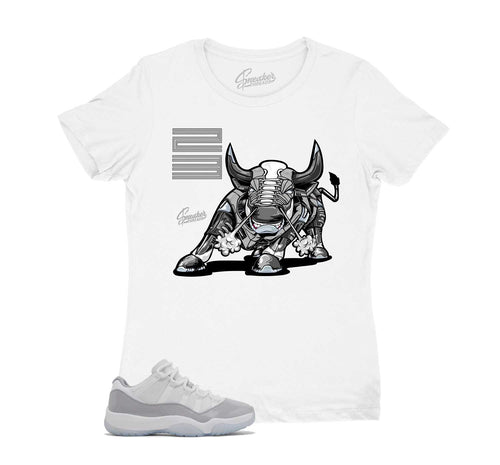 Womens - Cement Grey 11 Bull Shirt