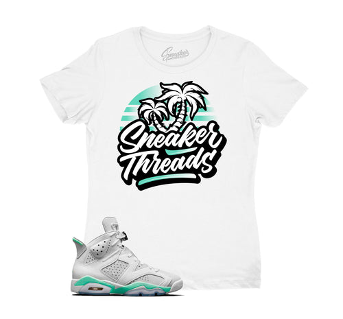 Ladies Jordan 6 in Foam Sneaker Tees