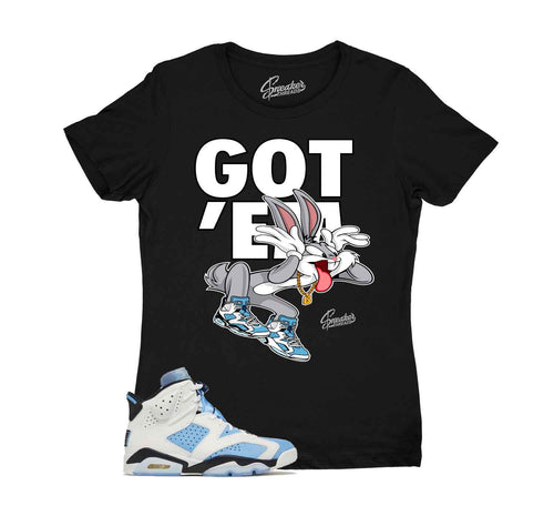 Womens jordan 6 unc sneaker tees