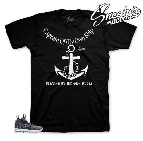 Lebron 15 ashes shirts match lebrun 15 black white shoes.