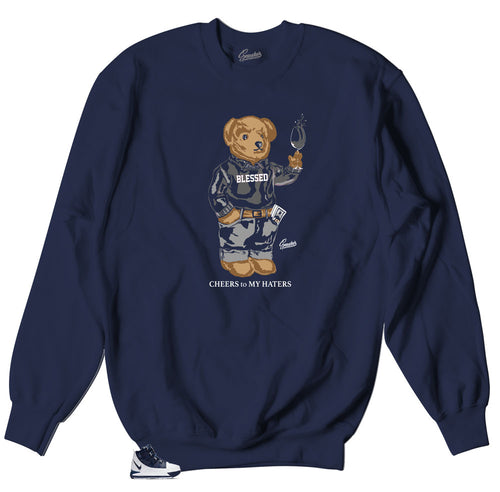 Crewneck sweater collection designed to match Lebron IIIMidnight Navy sneakers