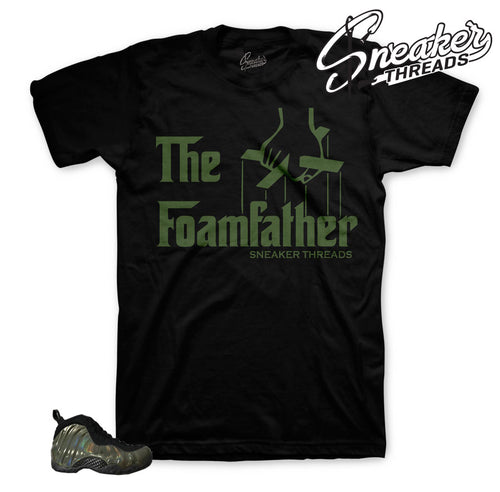 Legion green foamposite tees match foam sneaker tees.