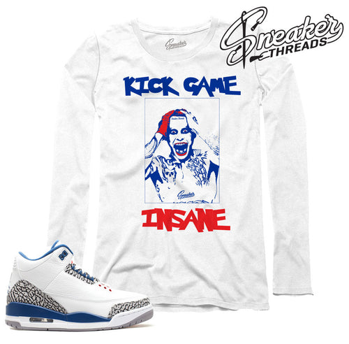 Jordan 3 true blue OG long sleeve tee match retro 3's.