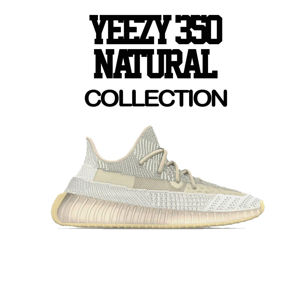 Yeezy 350 Natural Sneaker Tees Collection Matches Boost Yeezy Natural 3XL / Natural