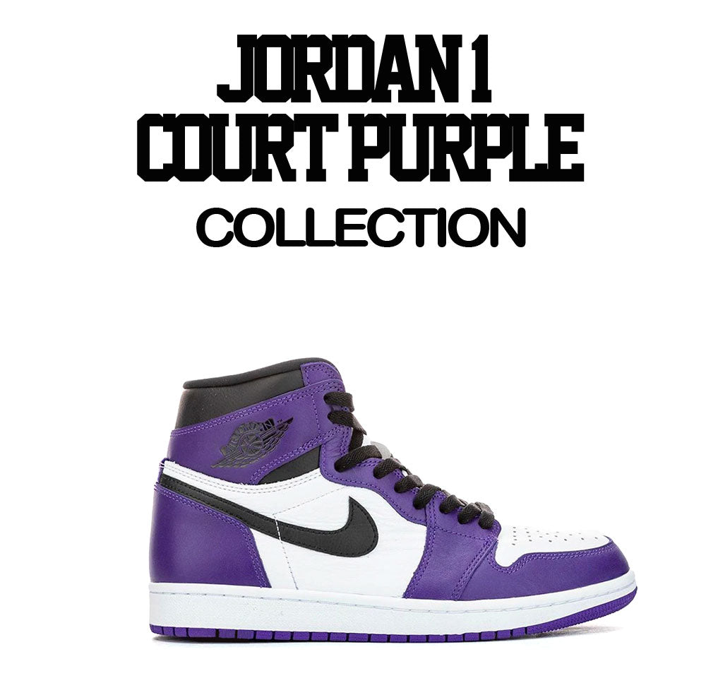 court purple jordan 1 clothing
