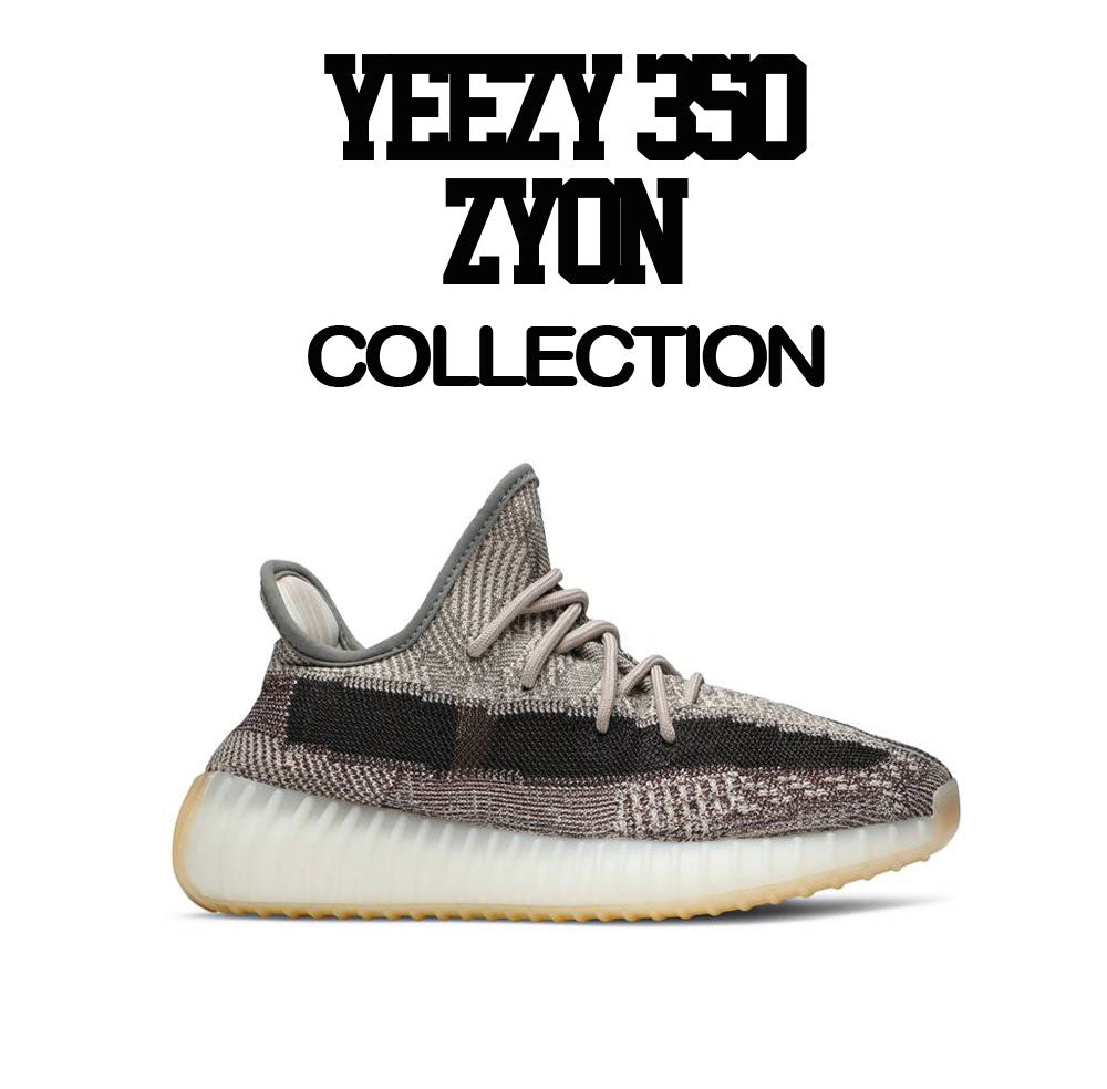 Yeezy Zyon 350 sneaker collection matching mens tee