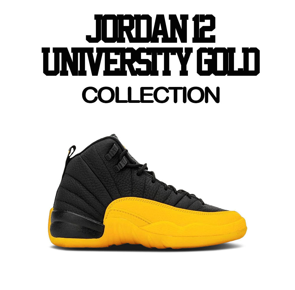 Air Jordan 12 University Gold V-Neck T-Shirt