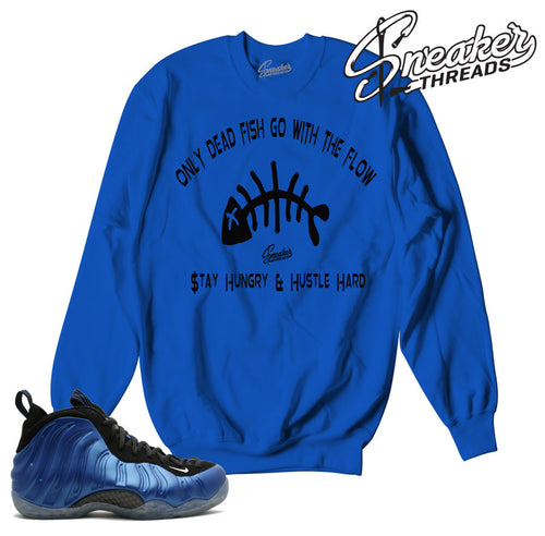 Match foamposite royal sweatshirts foam sneaker match crews.