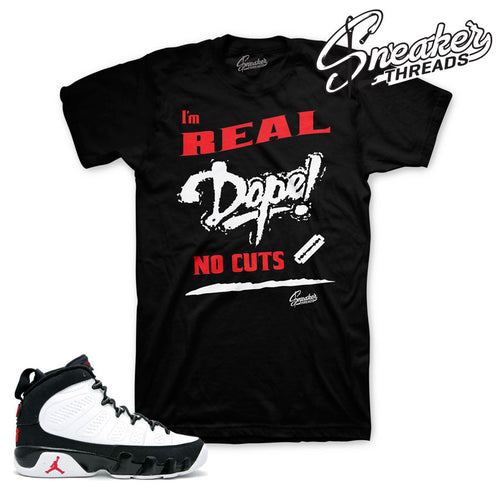 Match jordan 9 space jam OG retro 9 sneaker tees shirts.