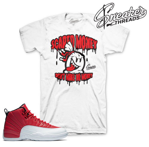 New Jordan 12 gym red shirts match retro 12 gym red sneaker tees.