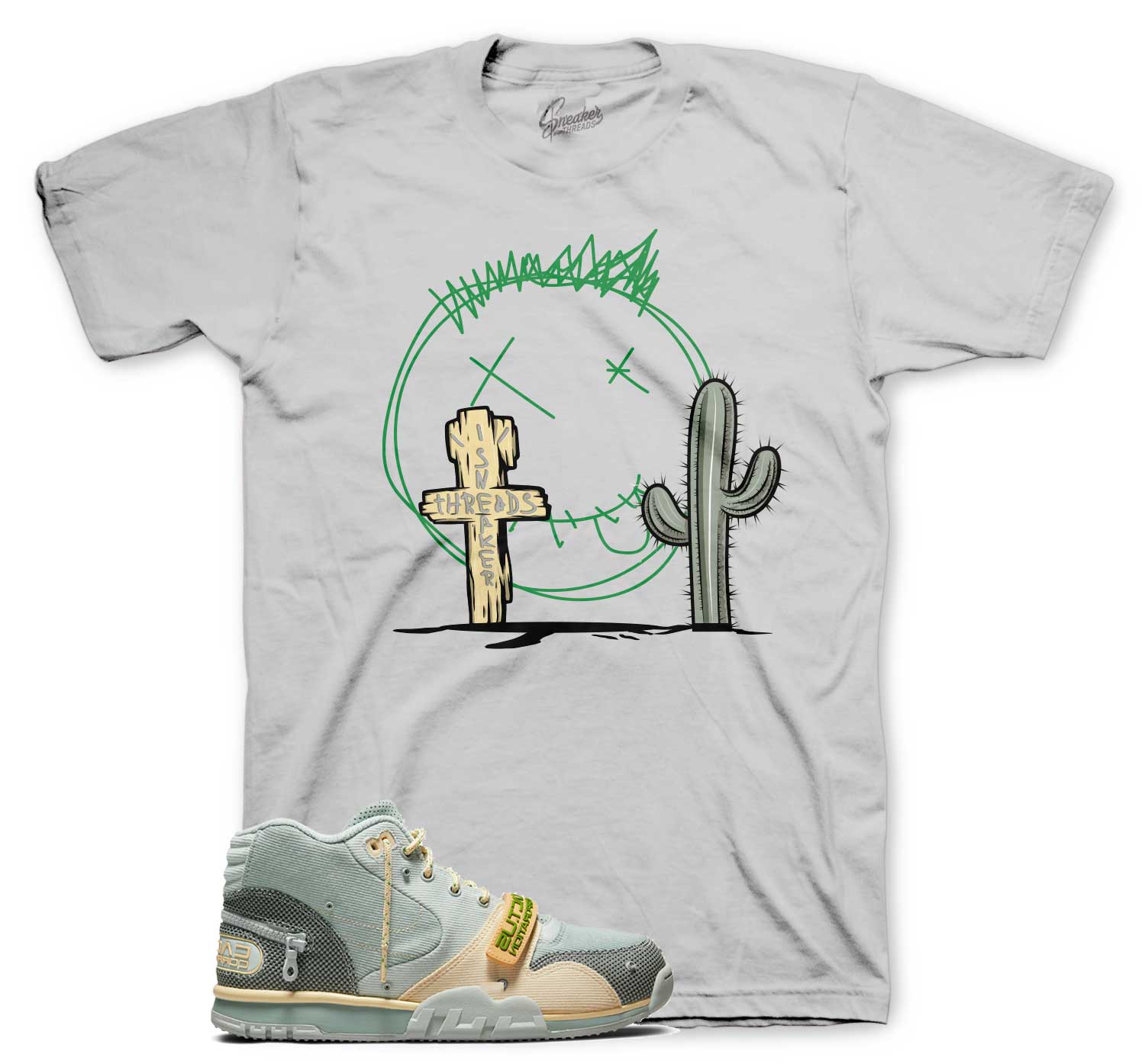 Shirt To Match Jordan 1 Travis Scott Fragment Shoes - ST Cactus Tee