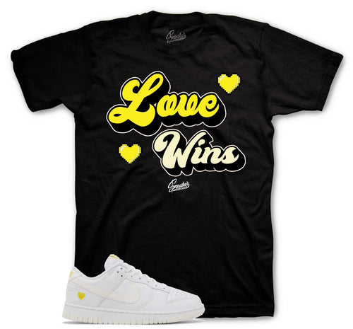 Dunk Low Yellow Heart Retro Love Shirt