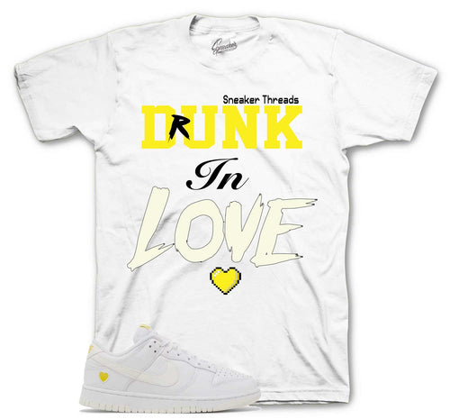 Dunk Low Yellow Heart Dunk In Love Shirt