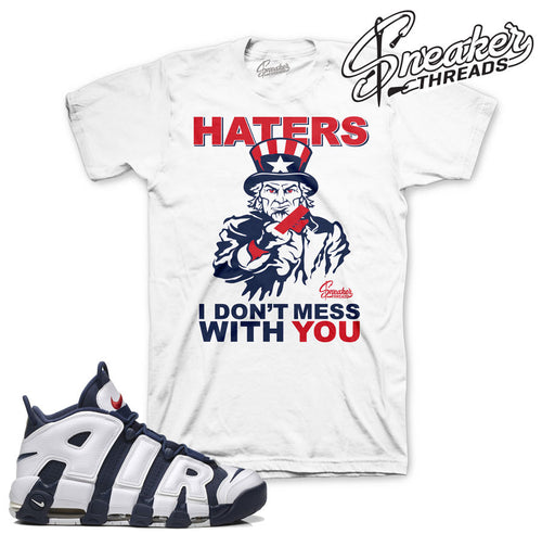 Uptempo olympic shirts match nike scottie pippen sneaker tees.