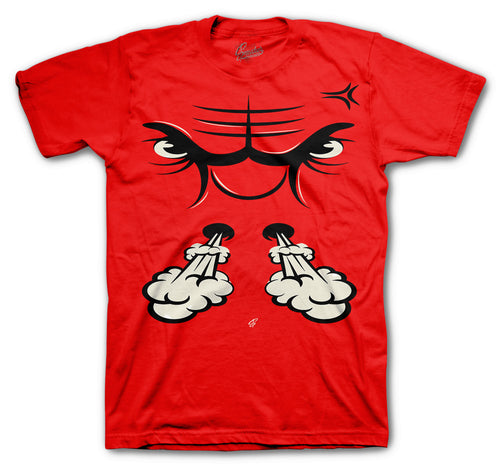 Retro 5 Raging Bull Rage Face Shirt