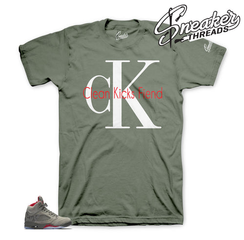 Jordan 5 reflective camo shirts match retro 5.