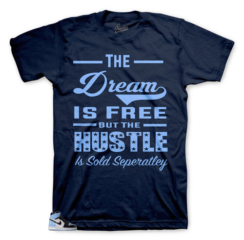 UNC sneaker Jordan 1s Patent Leather matching tees designed to match Jordan 1 UNCs