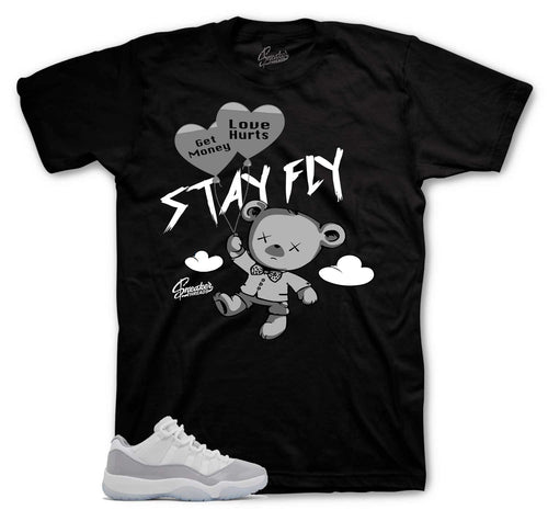 Retro 11 Cement Grey Money Over Love Shirt