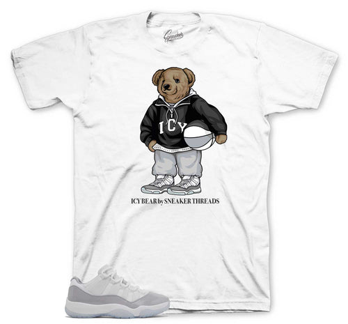 Retro 11 Cement Grey Icy Bear Shirt