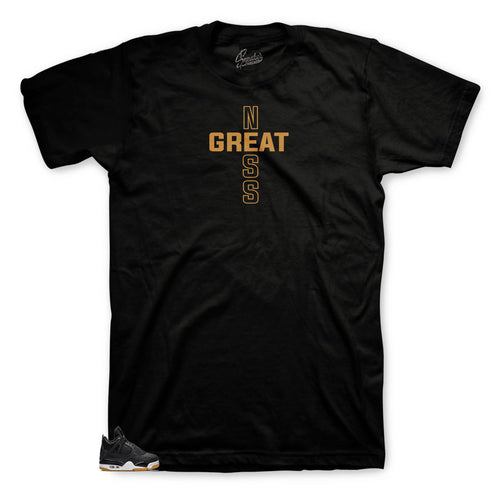tee collection designed to match Jordan 4 retro black gum sneakers color way