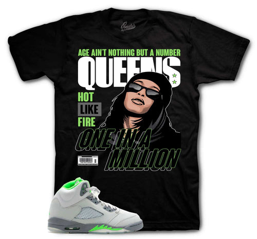 jordan 5 green bean sneaker tees