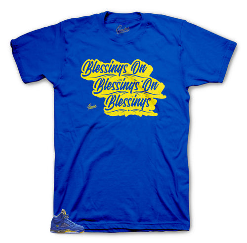 Tee collection made to match the Jordan 5 reverse retro sneaker collection 