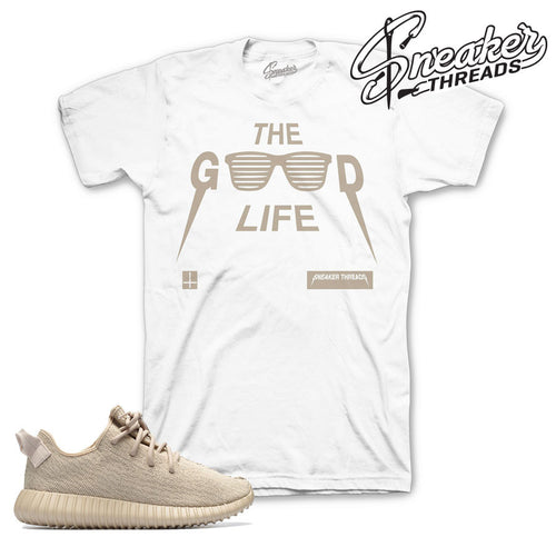 Yeezy boost 350 oxford tan shirts match adidas boost tan tee.