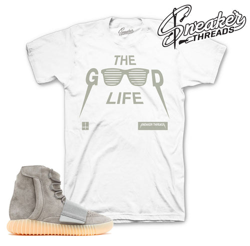 Yeezy boost 750 grey gum shirts match glow in dark boost tee.