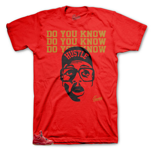 Jordan 4 singles day sneaker to match shirt  | Fired red 4 sneaker tee match