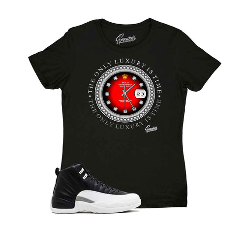 Tee shirt to match Air Jordan 12 Playoffs sneaker. store KNC Kings N Crowns Distressed