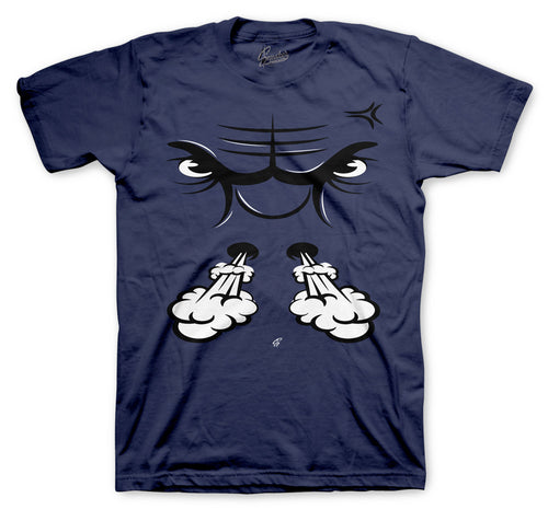 Retro 3 Midnight Navy Raging Face  Shirt