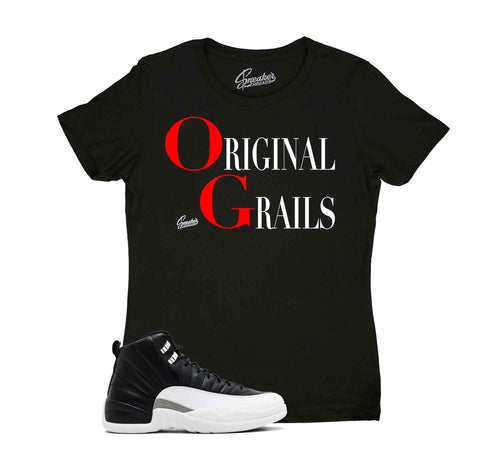 Jordan 12 playoffs ladies sneaker tees