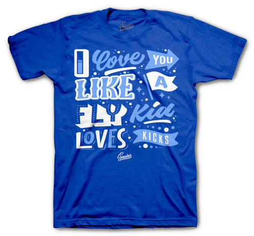 Retro 1 Hyper Royal  Love Kicks Shirt