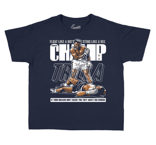 boys t-shirt collection to match the Jordan 3 midnight navy sneaker collection 