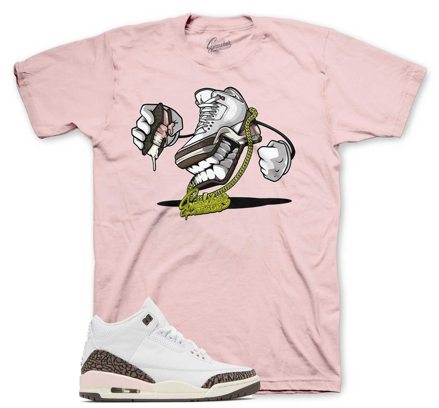Jordan 3 Palomino Shirt FP Lick Jordan Shirt To Match Sneaker - Trendingnowe