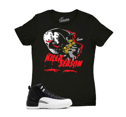 Jordan 12 playoffs ladies sneaker tees