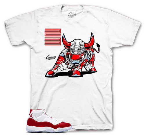 Retro 11 Cherry Icy Bull Shirt