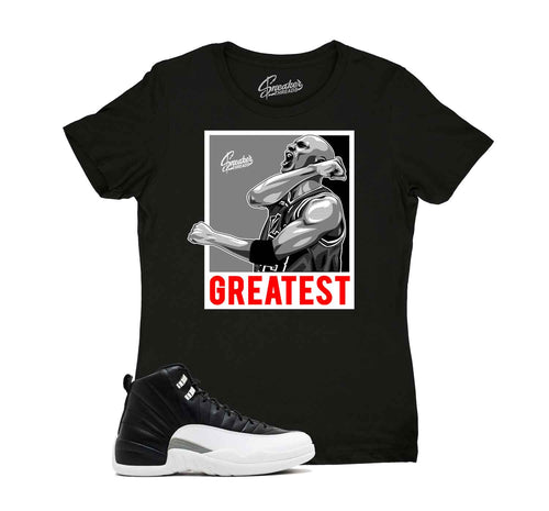 Jordan 12 playoffs ladies sneaker tees