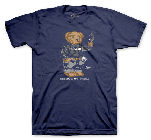 Retro 3 Midnight Navy Cheers Bear Shirt