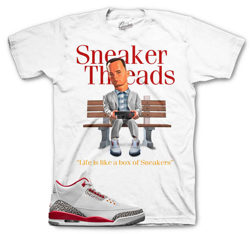 Jordan 3 Cardinal Red Sneaker Tees