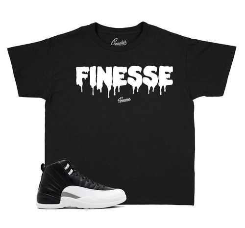 Kids Jordan 12 playoff sneaker tees