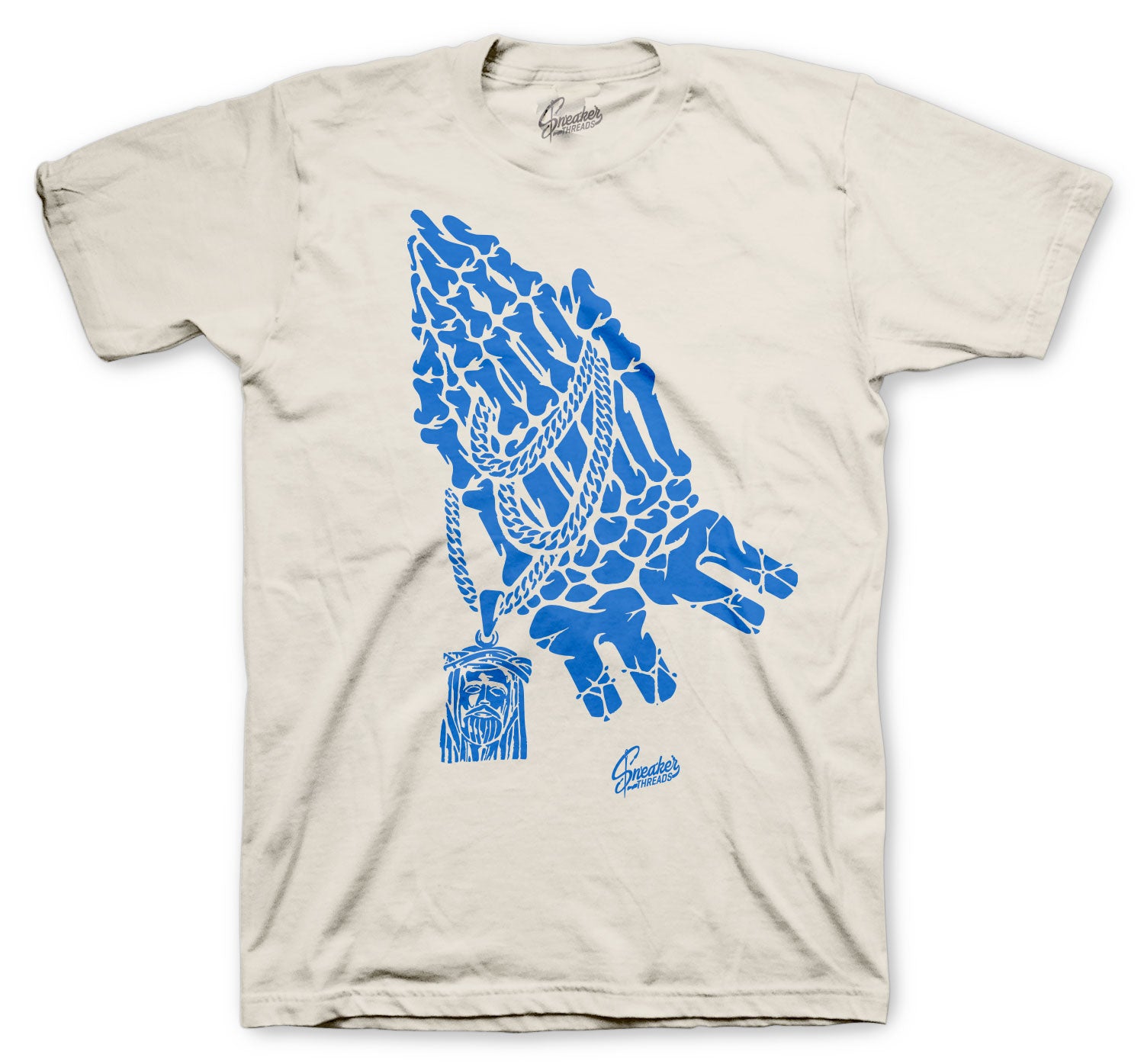 Pre-owned Travis Scott X Jordan X Fragment T-shirt Blue